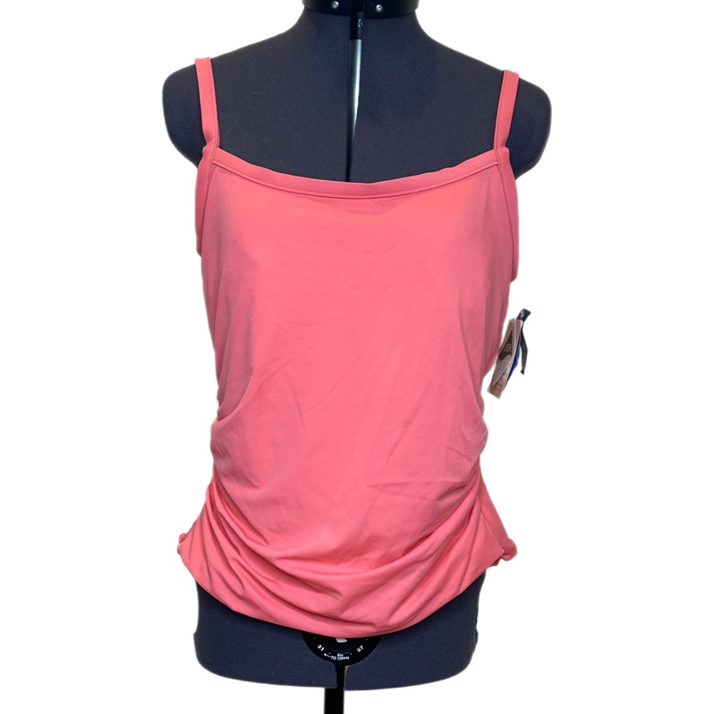 L.L. Bean Shape Saver Shirred Tankini Top NWT